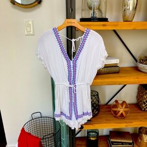 White Aztec Romper